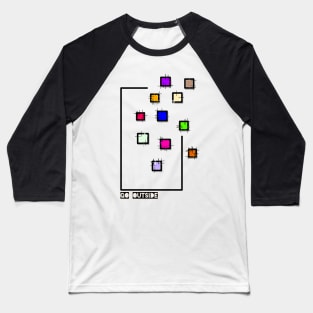 Simple geometric square art design Baseball T-Shirt